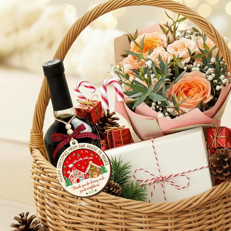 HEXMOZ Neighbor Christmas Ornaments 2025 - Christmas Neighbor Gifts - Gifts for Neighbors, Best Neighborhood Gift Ideas - Friendship Gift for Next Door Neighbors, Women, Men - Image 4